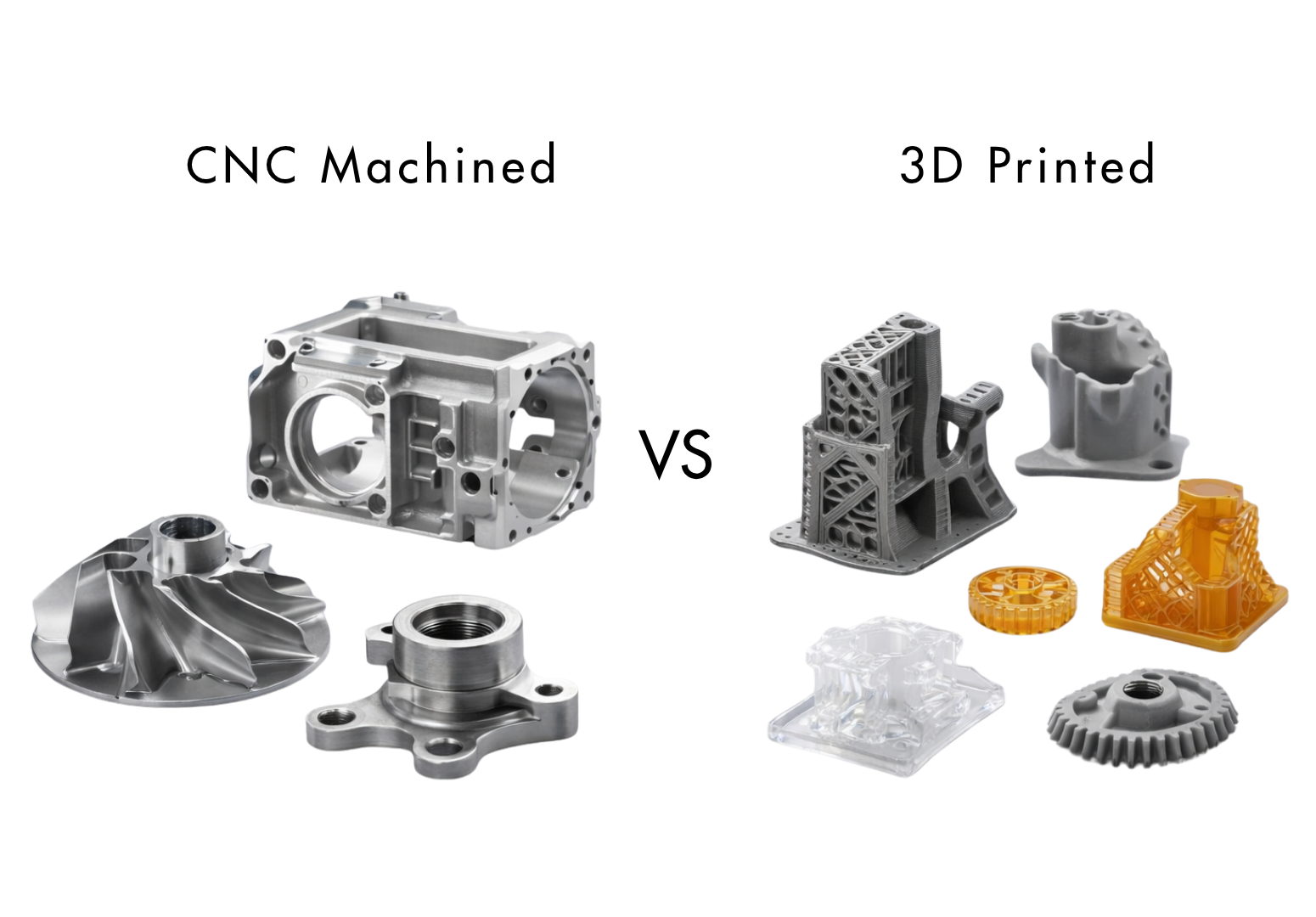 CNC Machined Parts Vs 3D Printed Parts