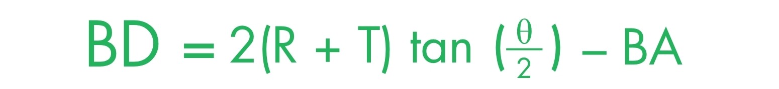Bend Deduction  Formula