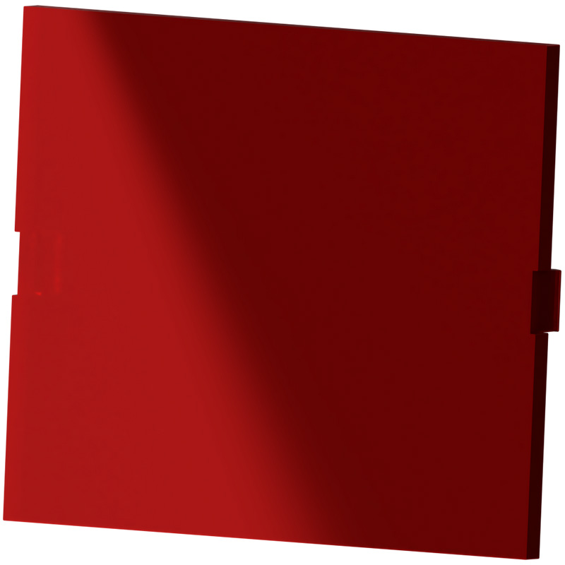 Panel Modulbox Without Frame 3M Transparent Red