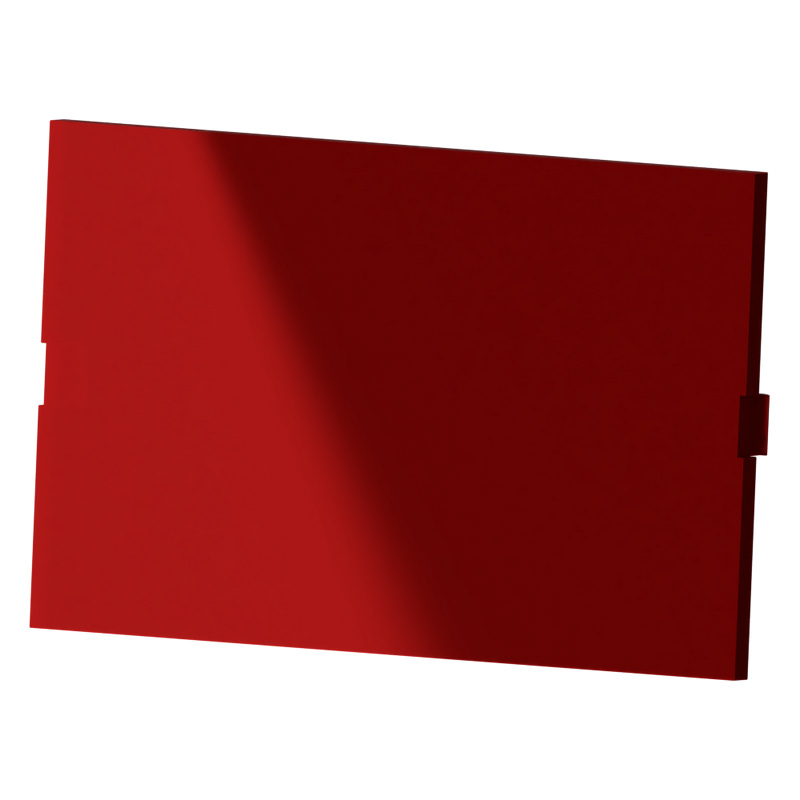 Panel Modulbox Without Frame 4M Trasparent Red