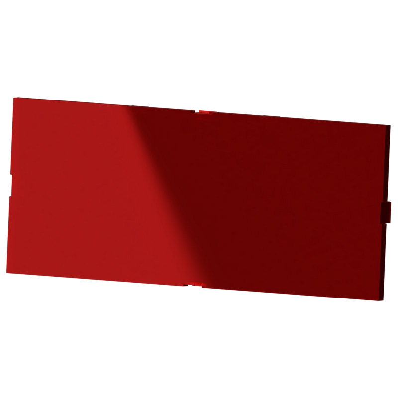 Panel Modulbox Without Frame 6M Transparent Red