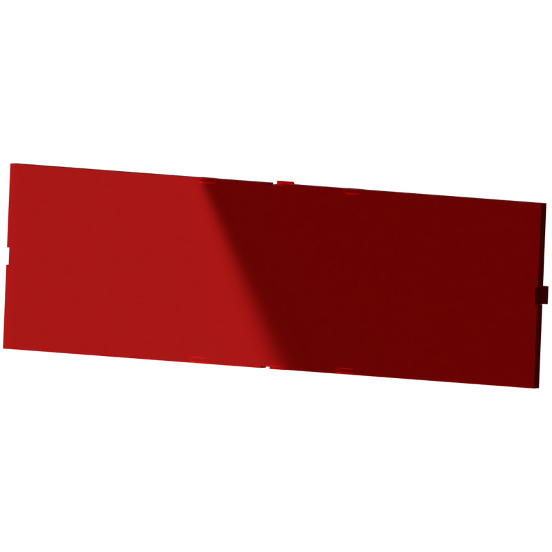 Panel Modulbox Without Frame 8M Transparent Red