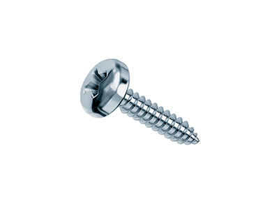 Screw For Profile And For Protection Cover Ev, Chrome, Cross Rounded Head