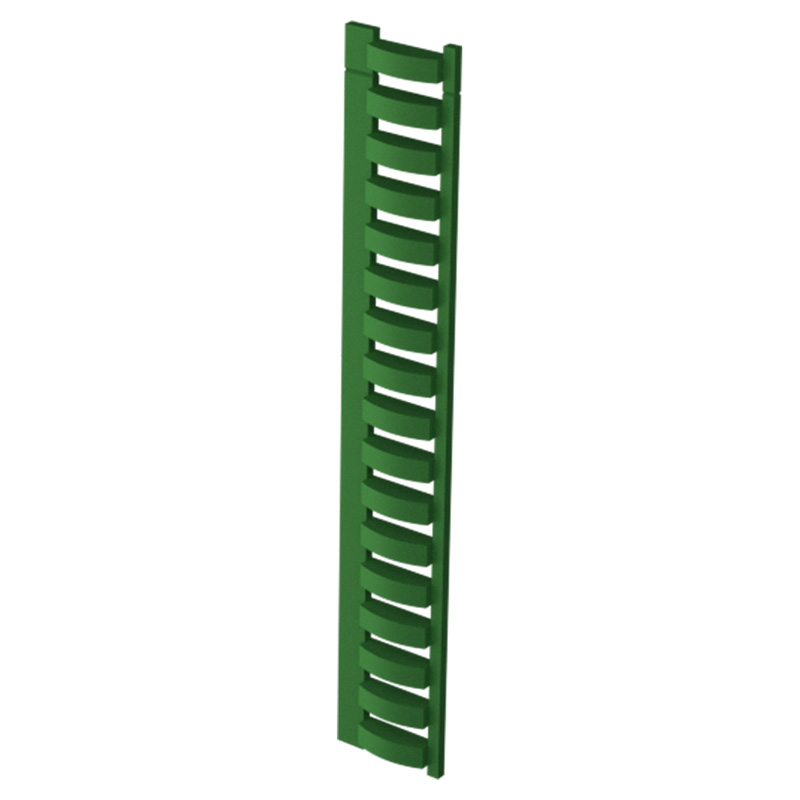 Hole Cover Railbox Vertical Breakable Open Green