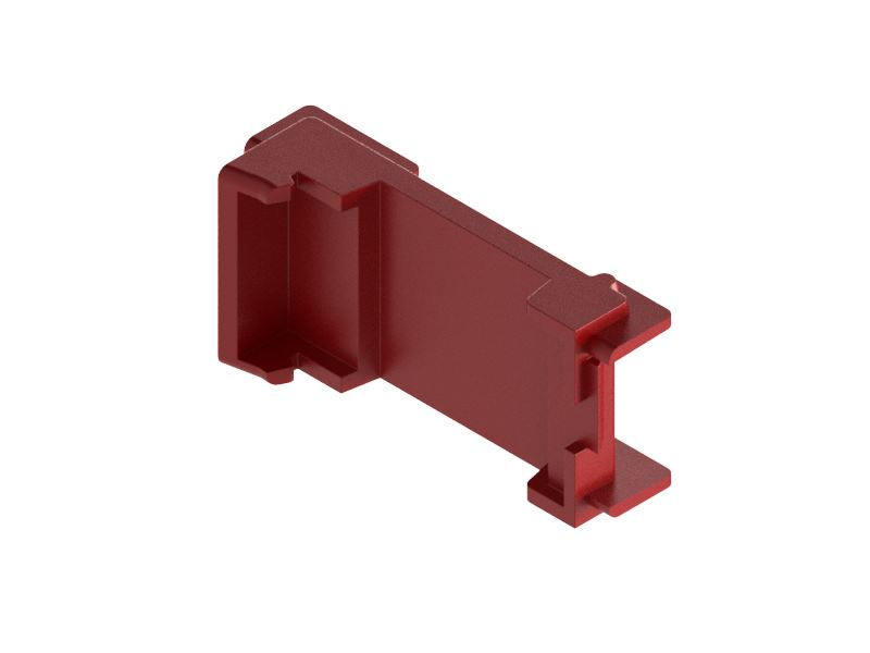 Accessory Railbox For Bus 22,5mm Red